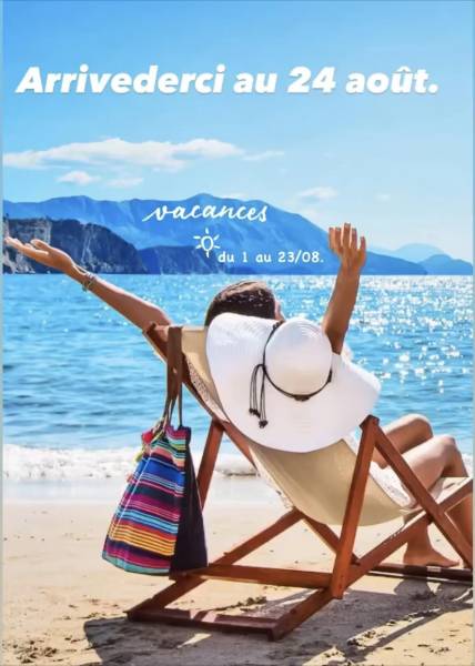 Rap épicerie italienne en congé d'été